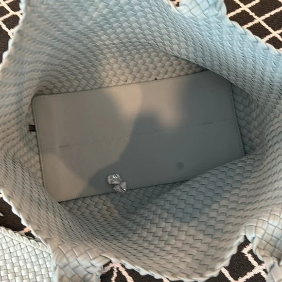 Women’s light blue naghedi woven purse with smaller wallet bag - Picture 7 of 8